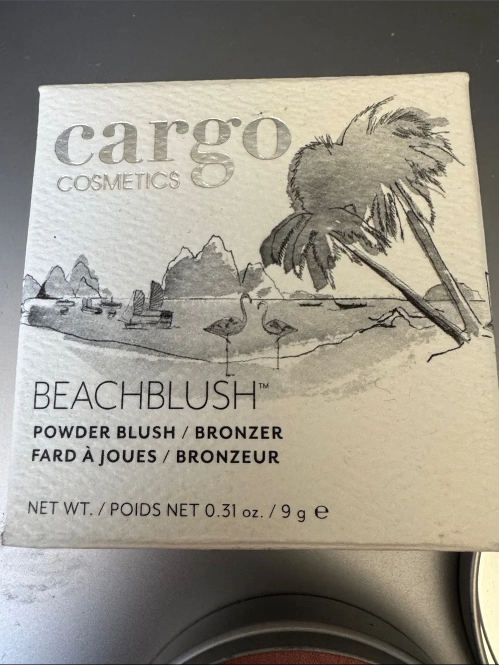 Cargo Beachblush Powder Blush/Bronzer in Silver and White